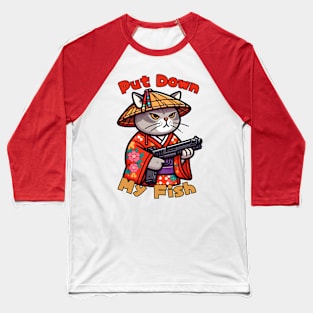 Shooting cat Baseball T-Shirt